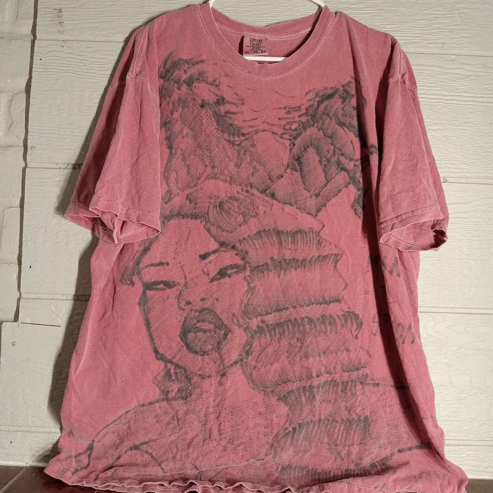Megan Thee Stallion Hip Hop Rap Graphic Double Sided Comfort Colors T-shirt Size